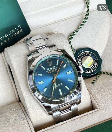 rolex milgauss z-blue discontinued